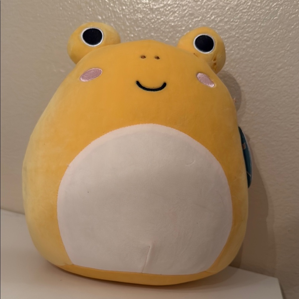 Squishmallows Yellow Frog Plush 12”